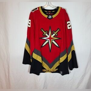 Adidas Vegas Golden Knights #29 Fleury Reverse Retro 1.0 Hockey Jersey Size 54
